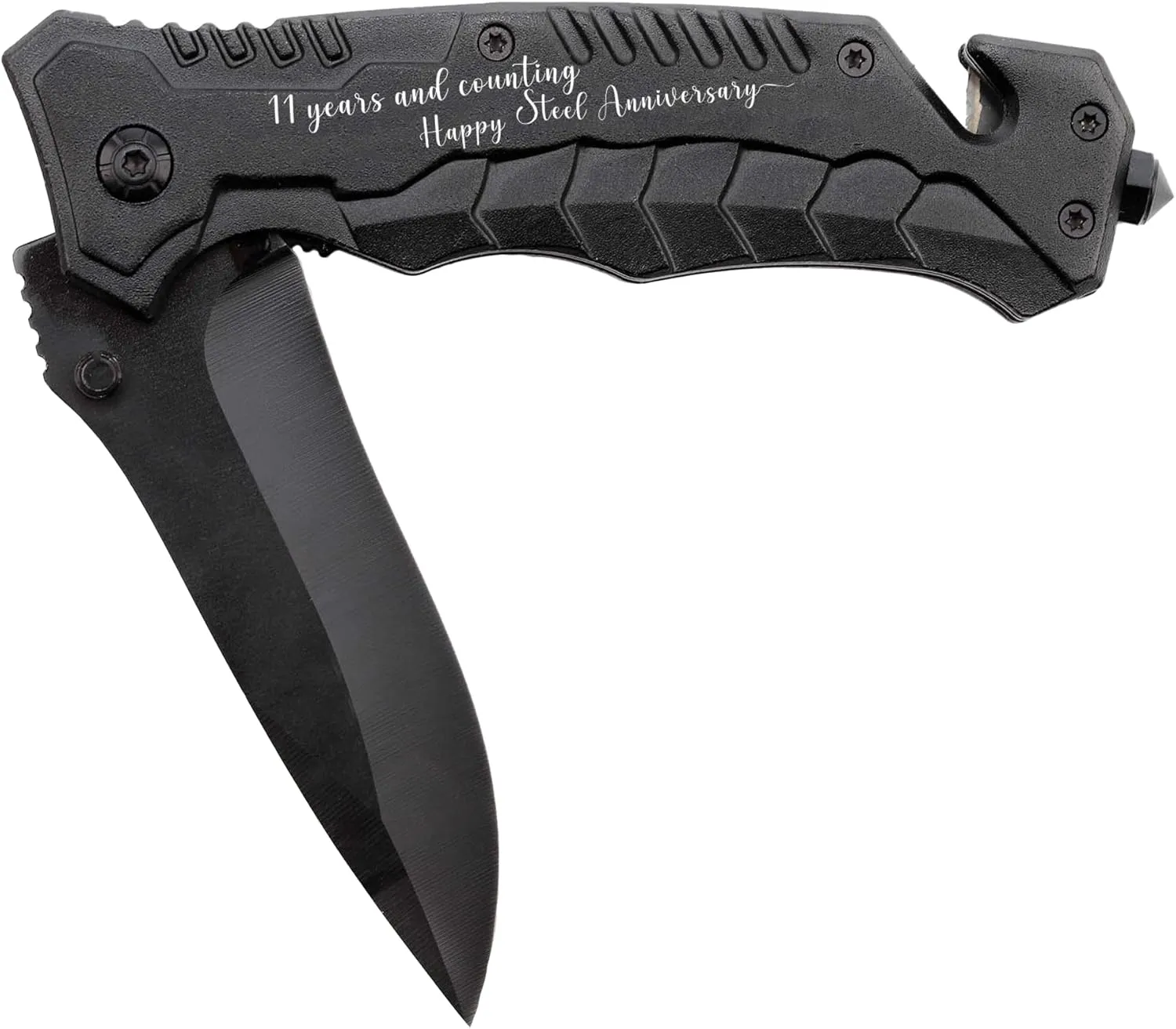 11th Anniversary Pocket Knife gift for Hunband, Happy 11th Anniversary Present for Him, Multifunctional Knife for 11th Anniversary, Happy Steel Anniversary, 11 Years of Wedding Marriage Gift for Him