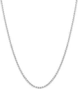 2.5mm/4mm Silver Stainless Steel Wheat Chain Necklace Jewelry for Men