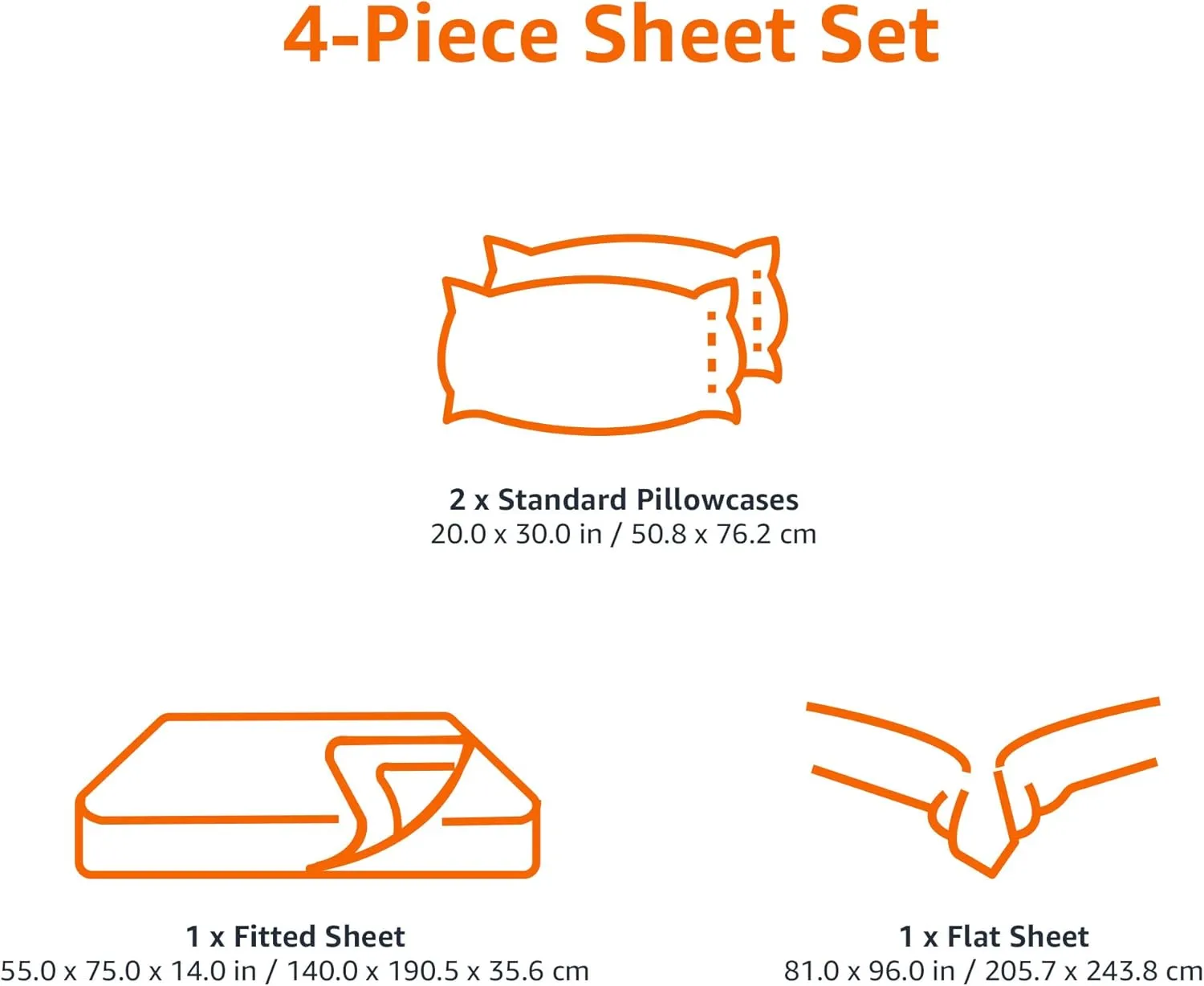 Amazon Basics Kid's Soft Easy-Wash Lightweight Microfiber 4-Piece Sheet Set, Full, Light Pink, Solid