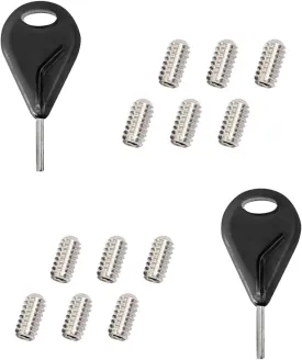 AQUBONA Surf Fin Tool, Surfing Keys Screws for Single tab & Dual tab Fins, for Stand Up Paddle Boards