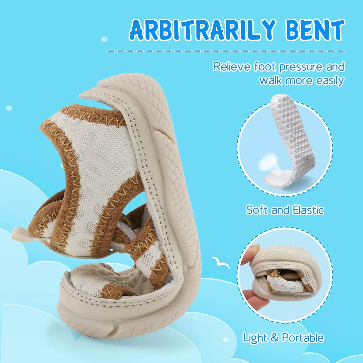 Besroad Toddler Water Shoes Boys Girls Qucik Dry Sport Beach Sandals Non-Slip Barefoot Aqua Socks Swim Shoes