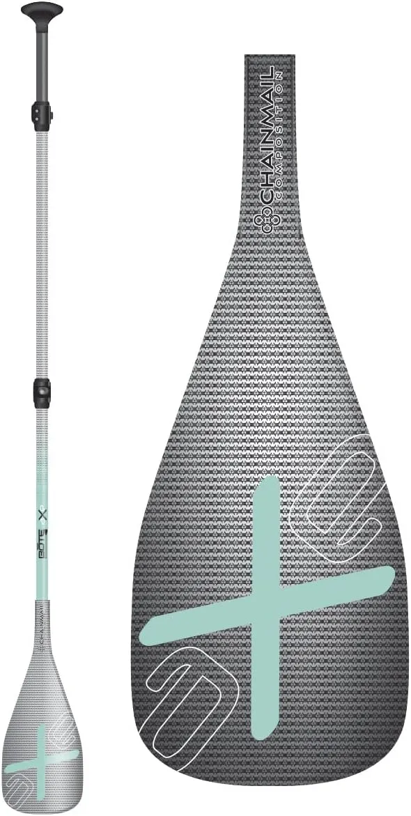 BOTE Axe Chainmail Pro Stand Up Paddle Board Universal Professional Size Axe Blade Paddle Fishing Kayaking Surfing Canoe Family Kids Friendly 3 Piece
