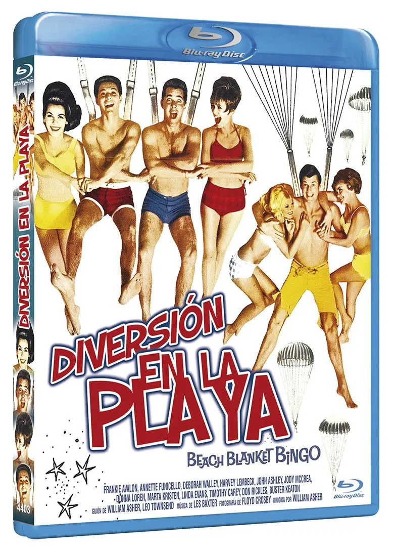 Diversin En La Playa Bd 1965 Beach Blanket Bingo Blu Ray B [Non-usa Format: Pal, Region B -Import- Spain]