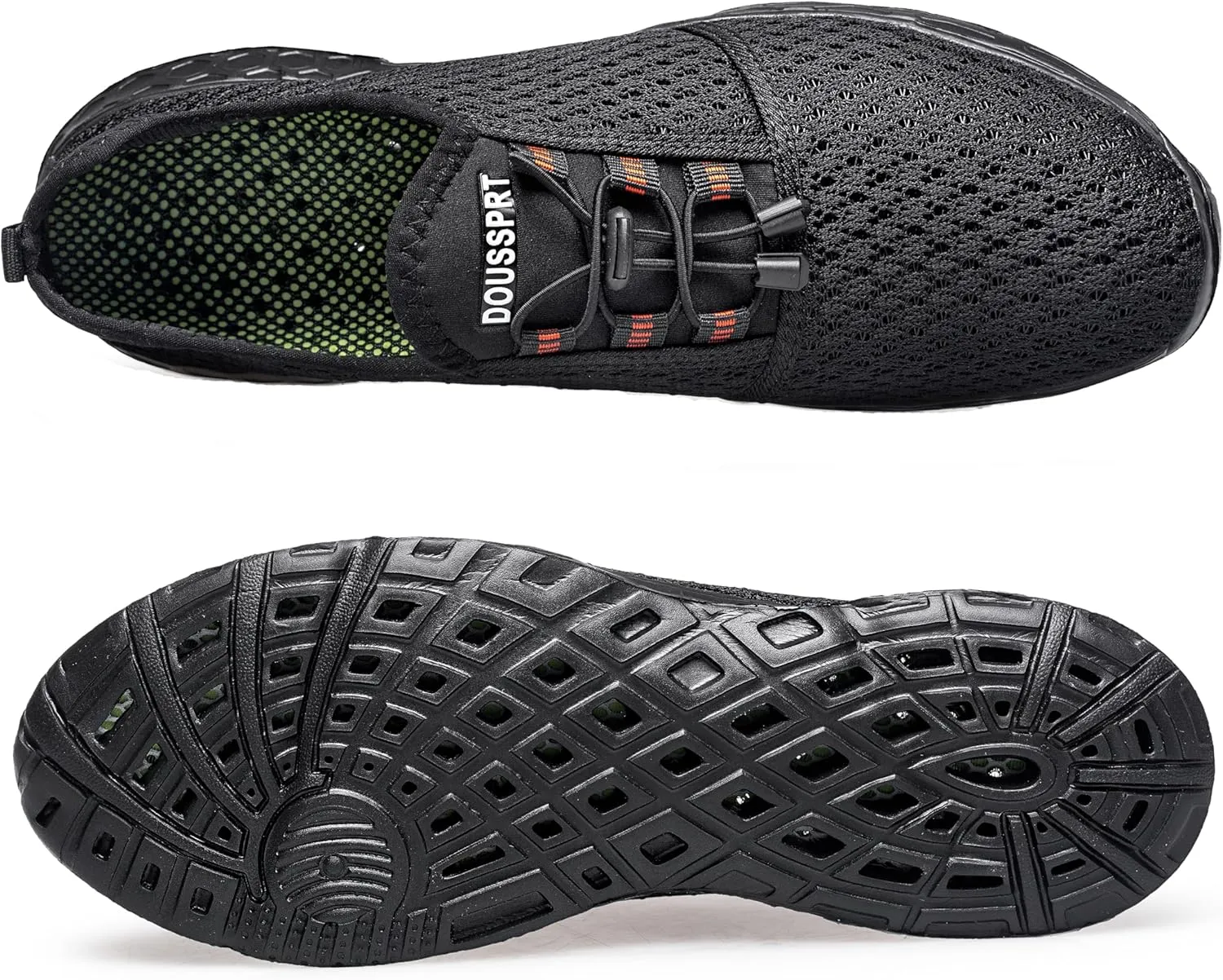 DOUSSPRT Men's Water Shoes Quick Drying Sports Aqua Shoes
