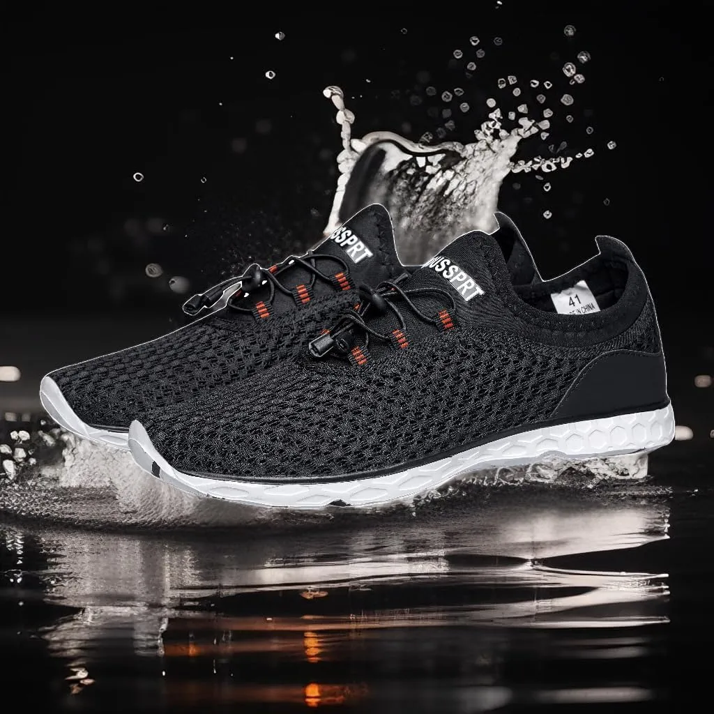 DOUSSPRT Men's Water Shoes Quick Drying Sports Aqua Shoes
