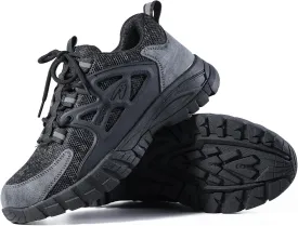 Evontira Elevated Pro Trainers Steel Toe Original, Noozier Safety Shoes, 2025 New Non Slip Work Shoes for Man Women, Lightweight, Comfortable, Prestivos Slip On Steel Toe
