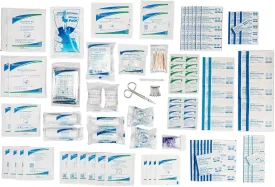 First Aid Kit Refill - 200 Piece - Extra Replacement Supplies, Loose Packed Restock Supply Pack