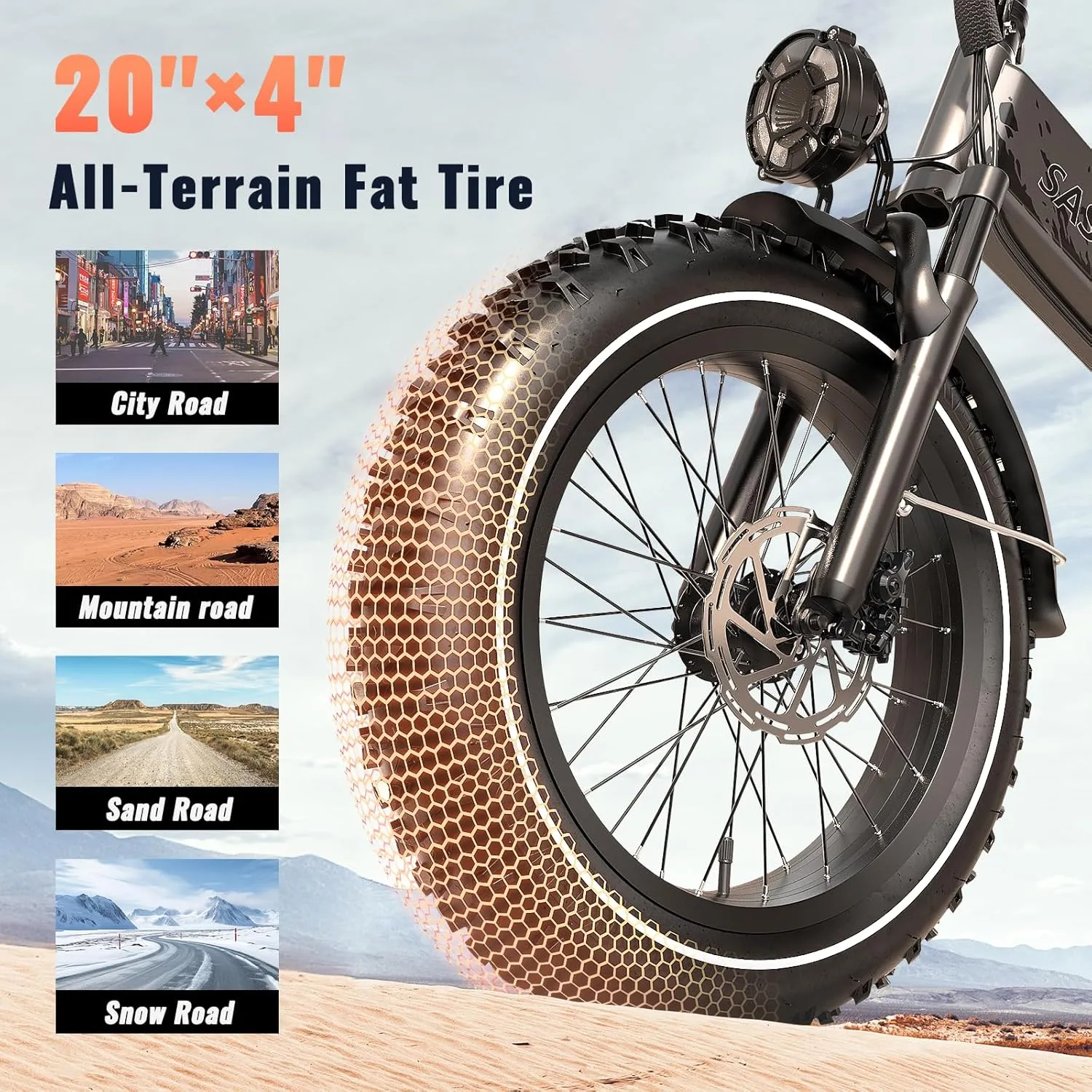 Folding Electric Bike for Adults with Peak 1500W Motor, 52V 20Ah Removable Battery Ebike,Max 70Miles & 30MPH,20"x4.0 Fat Tire Commuting Electric Mountain Bike,7-Speed, Dual Suspension Bicycle