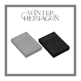 GOT7 WINTER HEPTAGON 13th Mini Album 2 Version Set WINTER Version HEPTAGON Version Tracking Sealed