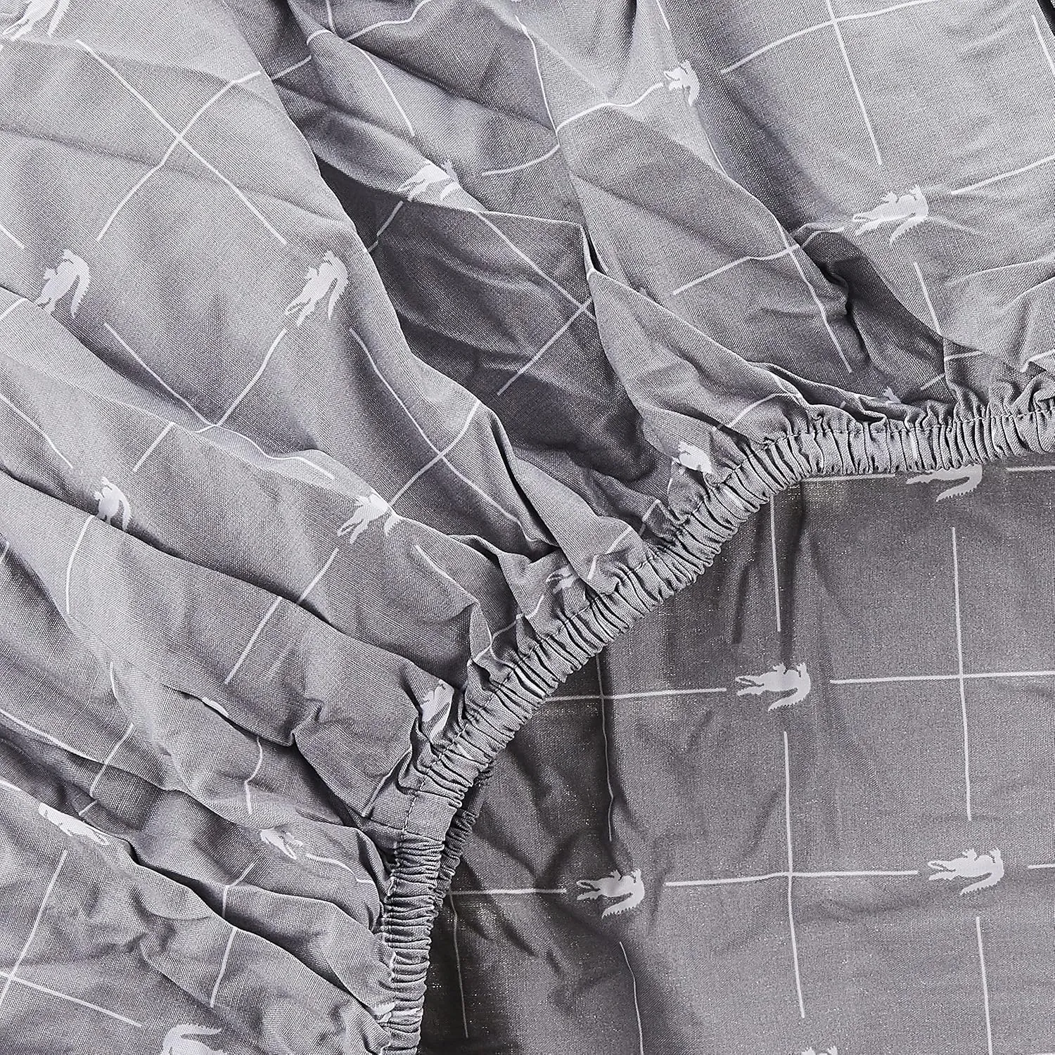 Lacoste Slice Sheet Set, Queen, Sleet