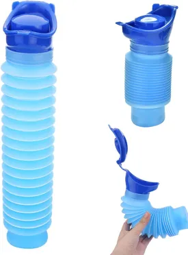 Men?s Pocket Toilet, Emergency Urinal Outdoor, Shrinkable Portable Urinal, Unisex Portable Mobile Toilet Potty Pee Urine Bottle for Camping Travel Traffic Jam and Queuing (1PC)