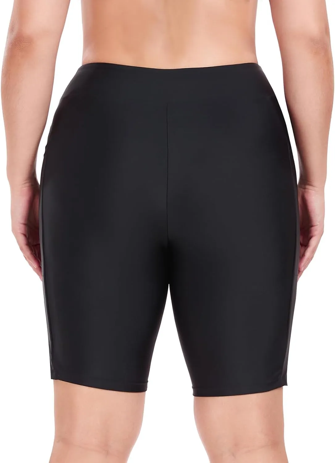 Ocean Blues Women's 8" High Waisted Swim Shorts with Pockets Tummy Control Board Shorts UPF 50  Beach Shorts