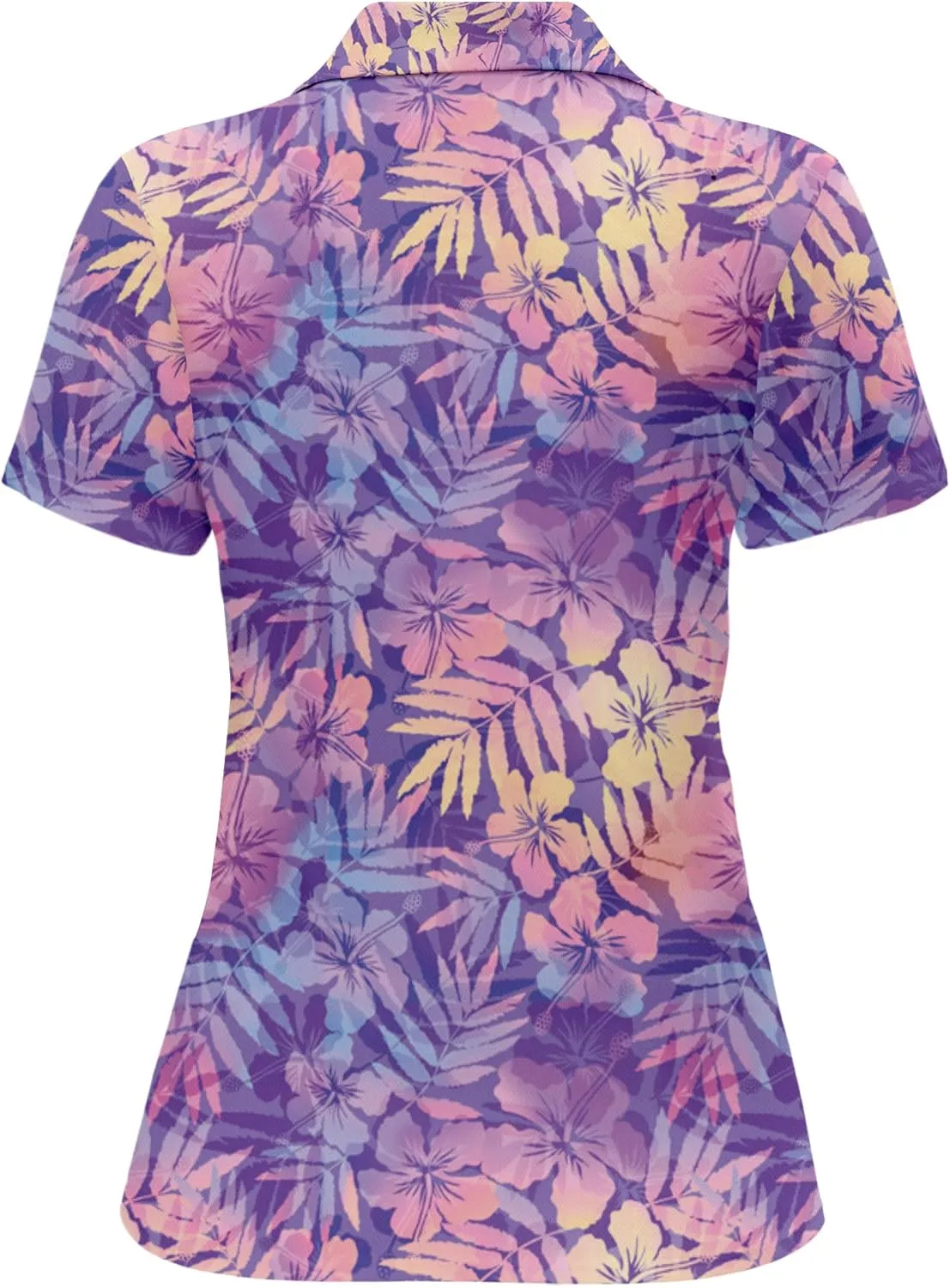 PAGYMO Funny Golf Shirts for Women Print Crazy Pattern Cute Novelty Short Sleeve Moisture Wicking Tennis Polo Shirt