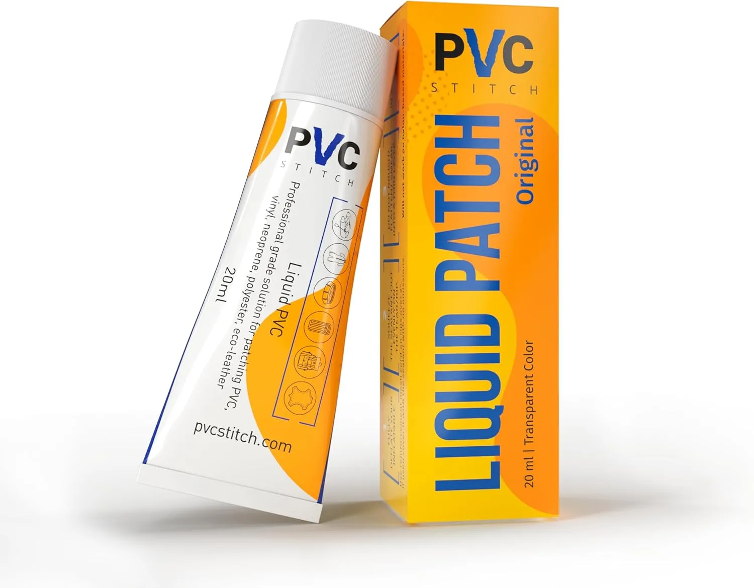 PVC Stitch Liquid Repair Patch for Air Mattresses, Waterbeds, Glue Inflatable Boats, Rafts, ISUPs, Above-Ground Pools, Bouncy Houses, Hot Tubs, Air Tracks, Works on Blow up PVC & PU Inflatables