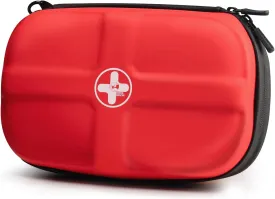RHINO RESCUE EVA First Aid Kit, HSA/FSA Eligible, Small Waterproof Portable Emergency Hiking First Aid Kit for Backpackingg, Medical Kit for Travel, Home, Car, College Dorm, Camping, Boat (Red)