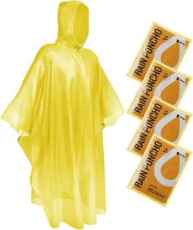 SaphiRose Disposable Rain Ponchos Emergency Clear Poncho