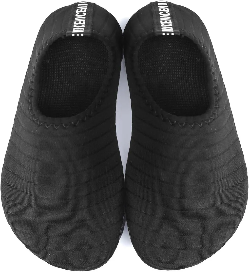 Scurtain Kids Toddler Water Shoes Barefoot Quick-Dry Aqua Socks for Boys Girls Baby with Non-Slip Rubber Sole