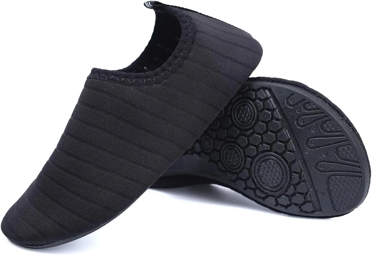 Scurtain Kids Toddler Water Shoes Barefoot Quick-Dry Aqua Socks for Boys Girls Baby with Non-Slip Rubber Sole