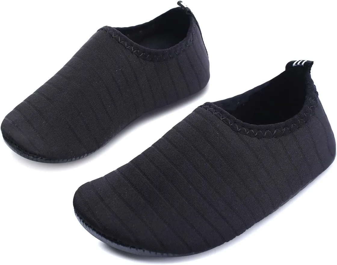Scurtain Kids Toddler Water Shoes Barefoot Quick-Dry Aqua Socks for Boys Girls Baby with Non-Slip Rubber Sole