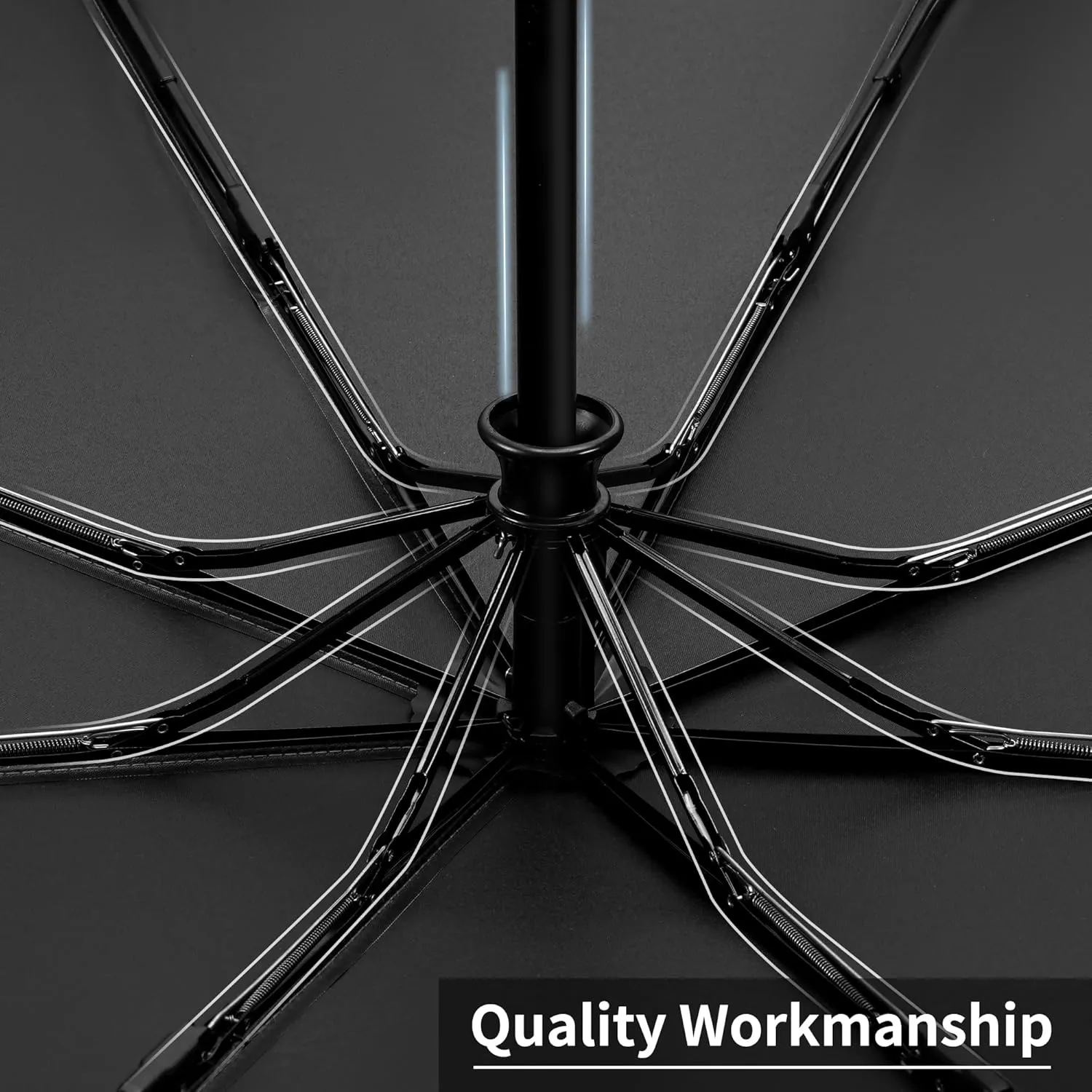 Seniny Windproof Travel Umbrella, Automatic Umbrellas for Rain, Portable & Compact Umbrellas for Backpack, Strong UV for Protection, Folding Small Sun Umbrella for Car, Walking