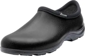 Sloggers Original Waterproof Work Shoe for Men  Outdoor Slip-On Rain and Durable Garden Footwear Made in The USA with Premium Comfort Support Insole, Leather Print Black - Size 10