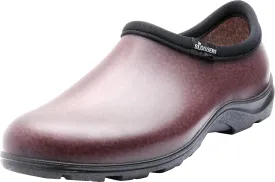 Sloggers Original Waterproof Work Shoe for Men  Outdoor Slip-On Rain and Durable Garden Footwear Made in The USA with Premium Comfort Support Insole, Leather Print Brown - Size 9