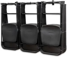 StoreYourBoard Chair Storage Rack Triple  Heavy Duty Folding Chair Rack for Home & Garage Organization, Holds 300 lbs, Chair Hangers for Folding, Patio, Beach & Camping Chairs