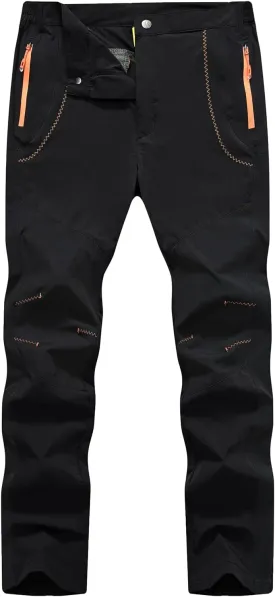 TBMPOY Men's Hiking Work Cargo Pants Lightweight Waterproof Quick Dry Outdoor Mountain Pant Fishing Camping