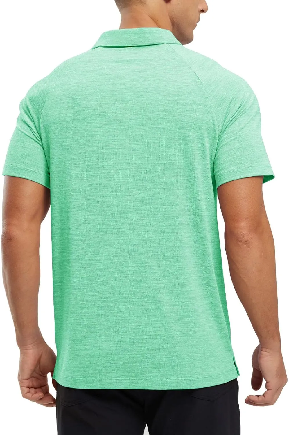 TBMPOY Men's Polo Shirts Short Sleeves with Pocket Lightweight Quick Dry Outdoor Casual Work Golf Sports Shirt