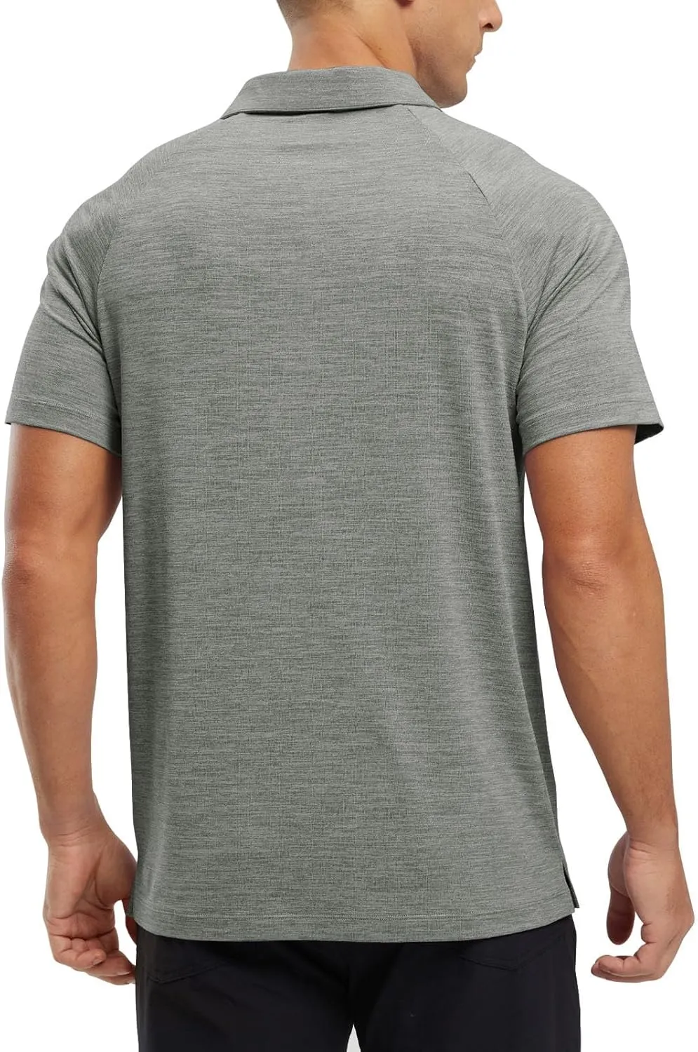 TBMPOY Men's Polo Shirts Short Sleeves with Pocket Lightweight Quick Dry Outdoor Casual Work Golf Sports Shirt