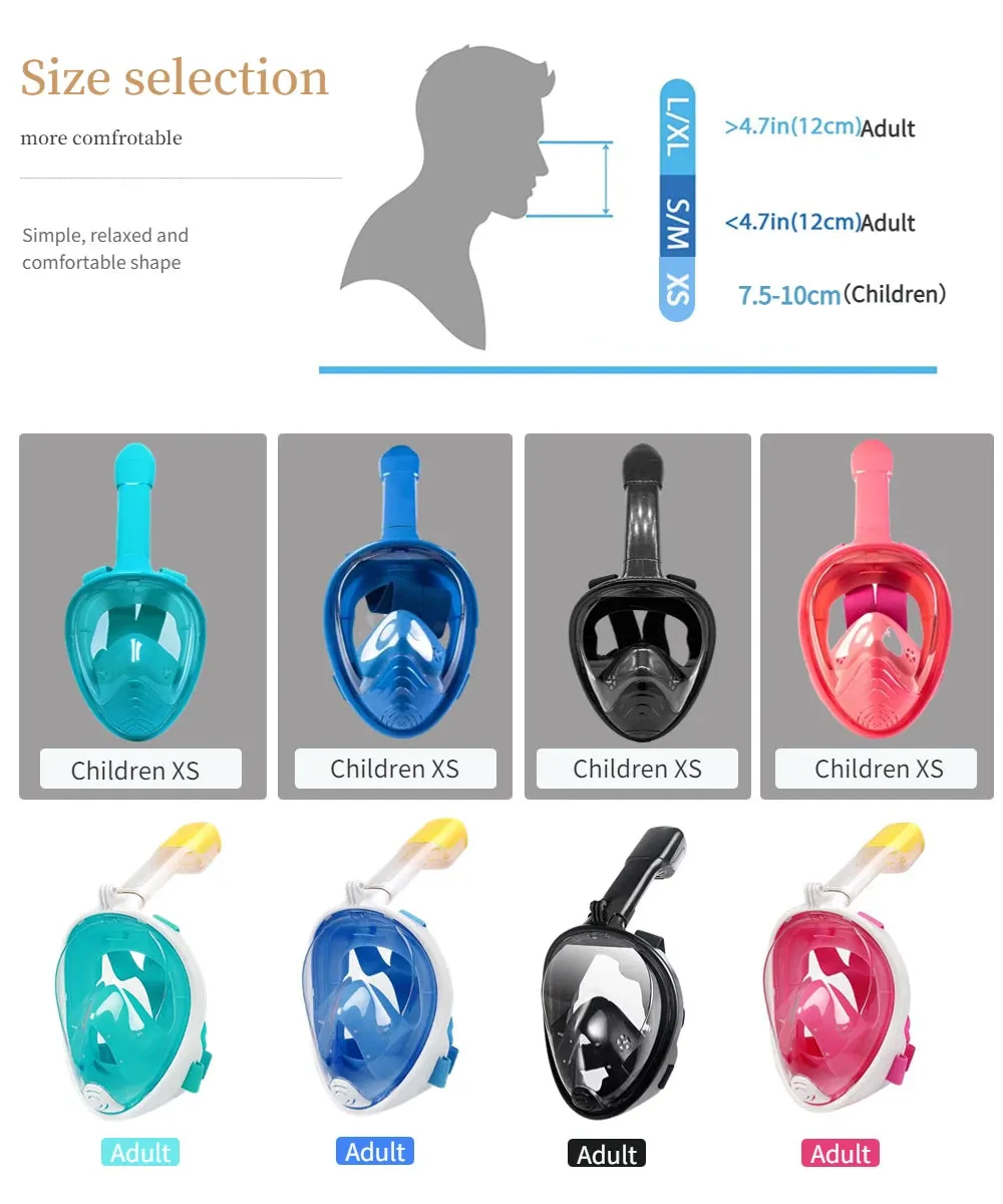 Underwater Scuba Anti-Fog Full Face Diving Mask