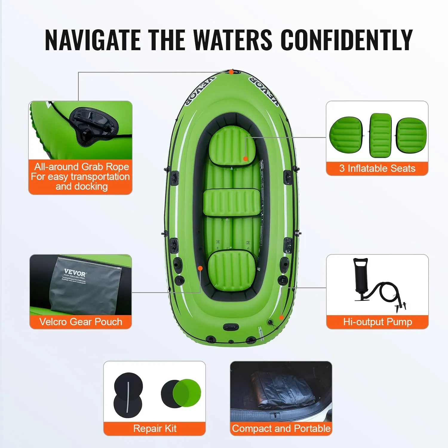 VEVOR Inflatable Boat