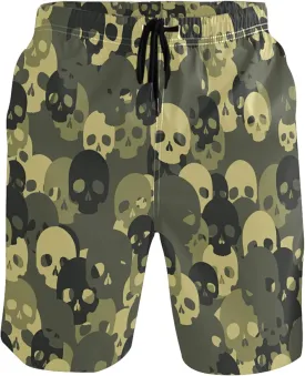 visesunny Stylish Summer Swim Trunks Men's Quick Dry Board Shorts Bathing Suit with Pockets for Men Boyfriends Youth