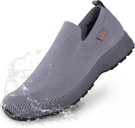 Waterproof Shoes for Men Slip on Non Slip Work Shoes Mens Chef Kitchen Restaurant Shoe Slip Resistant Food Service Rain Shoes Walking Sneakers Lightweight Breathable