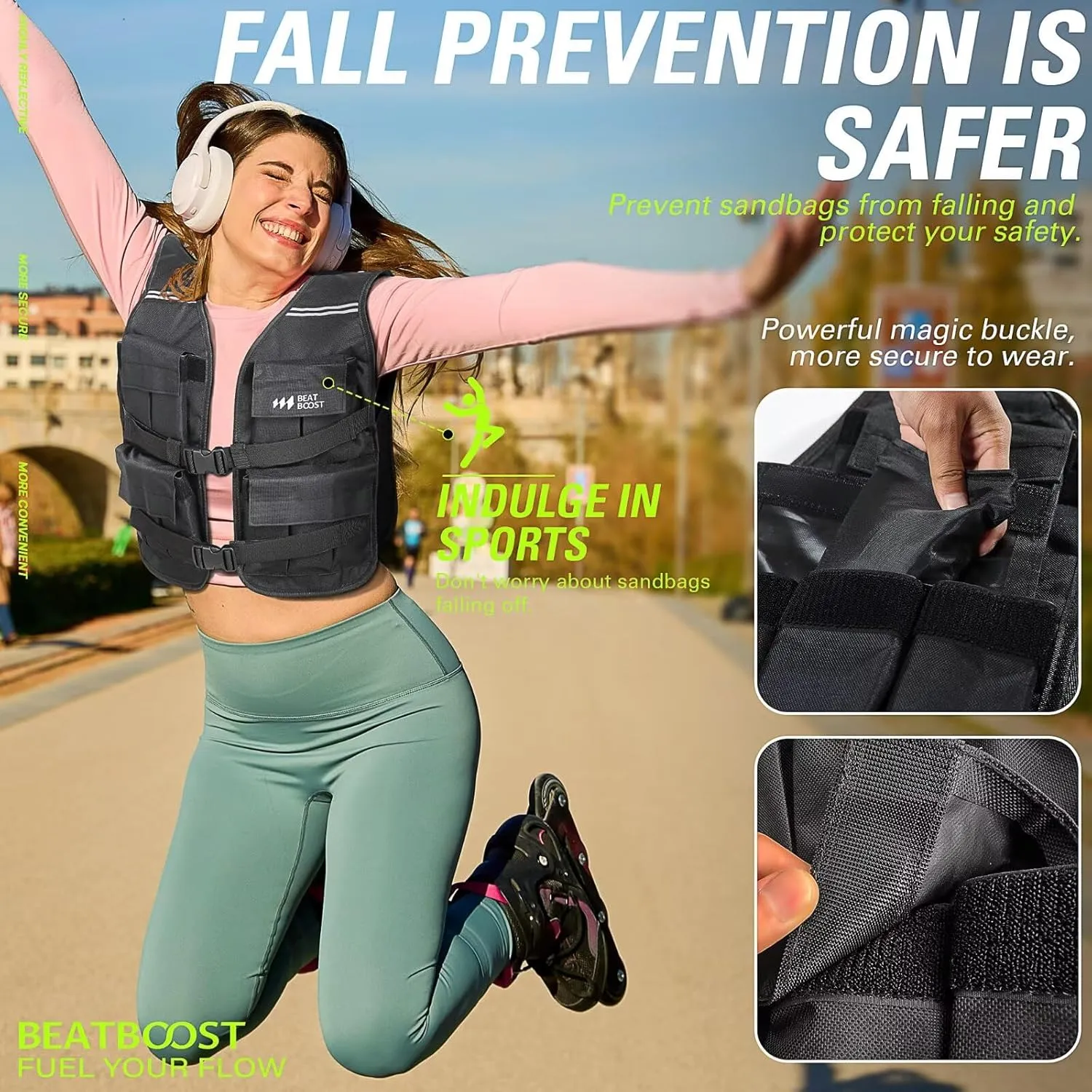 Weighted Vest for Men Women 22lb/26lb/34lb/44lb/46lb Adjustable Weights with Ironsand for Walking Strength Training Running Workout