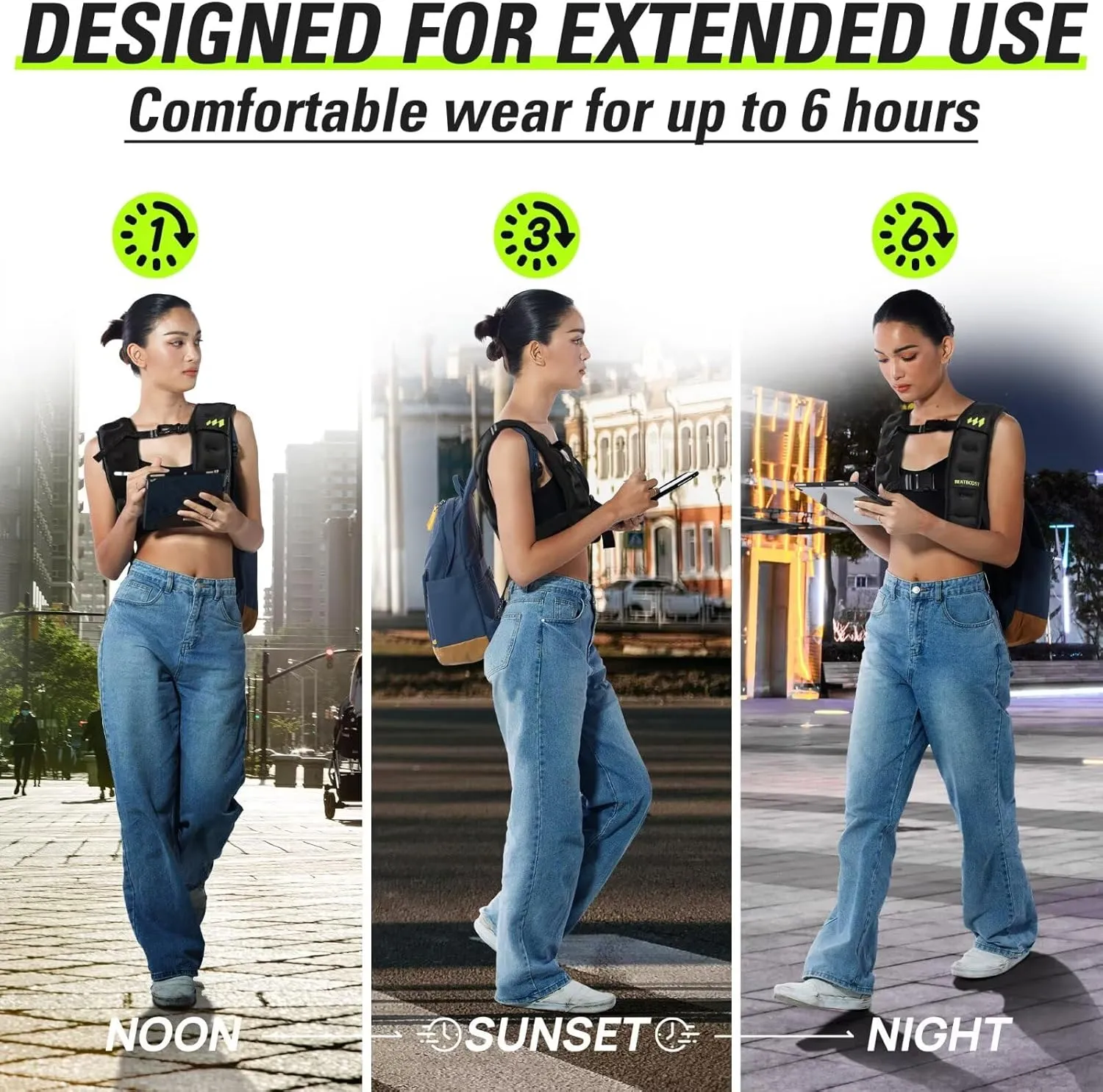 Weighted Vest for Women Men BeatBoost 10lb/15lb/20lb/25lb/30lb/35lb/40lb Weight Vest with Ironsand for Strength Training Running Walking Workout