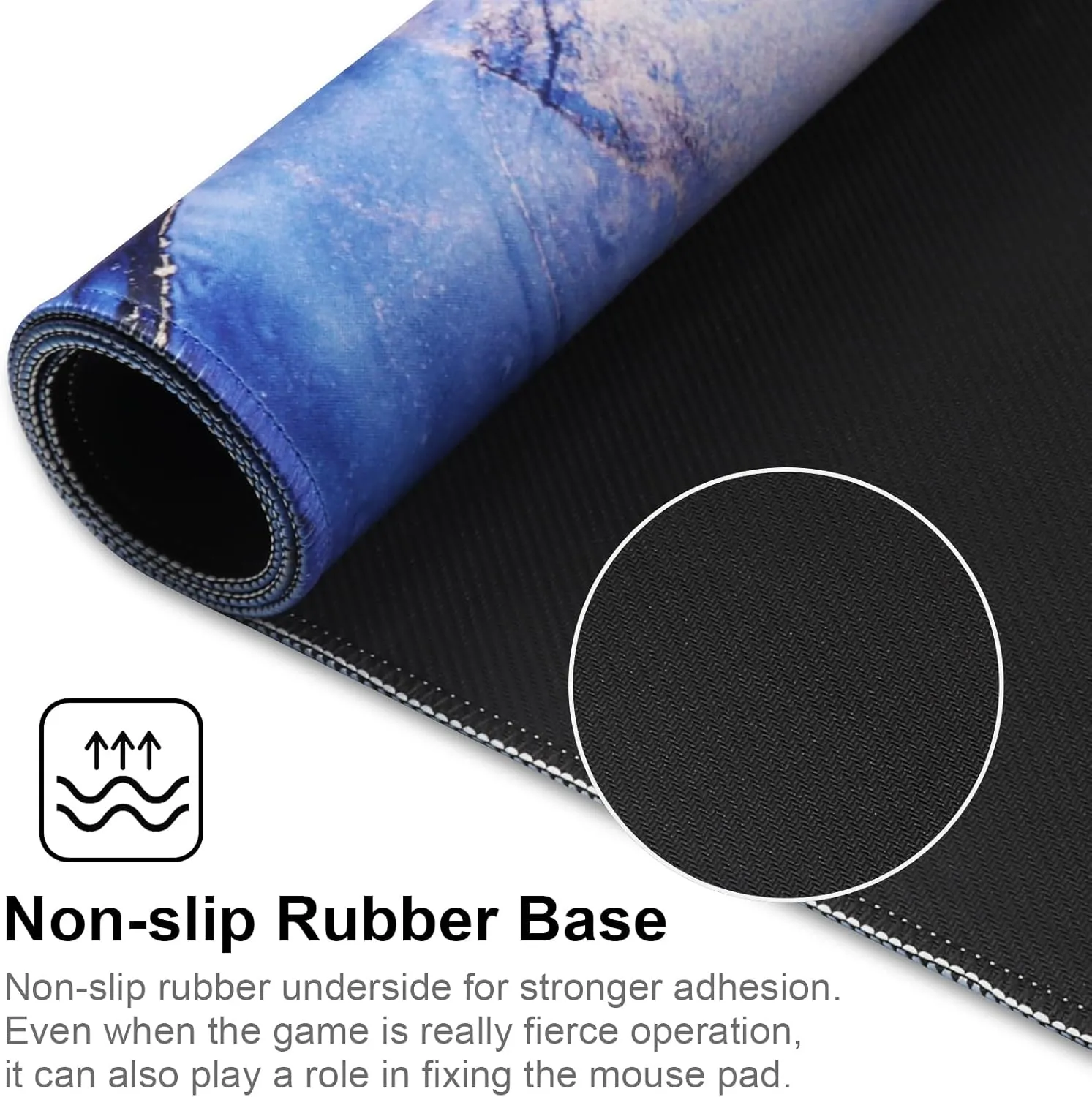 XXL Gaming Mouse Pad 35.4x15.7 Professional Large Mouse Pad & Computer Game Mouse Mat-90x40 Bluesand