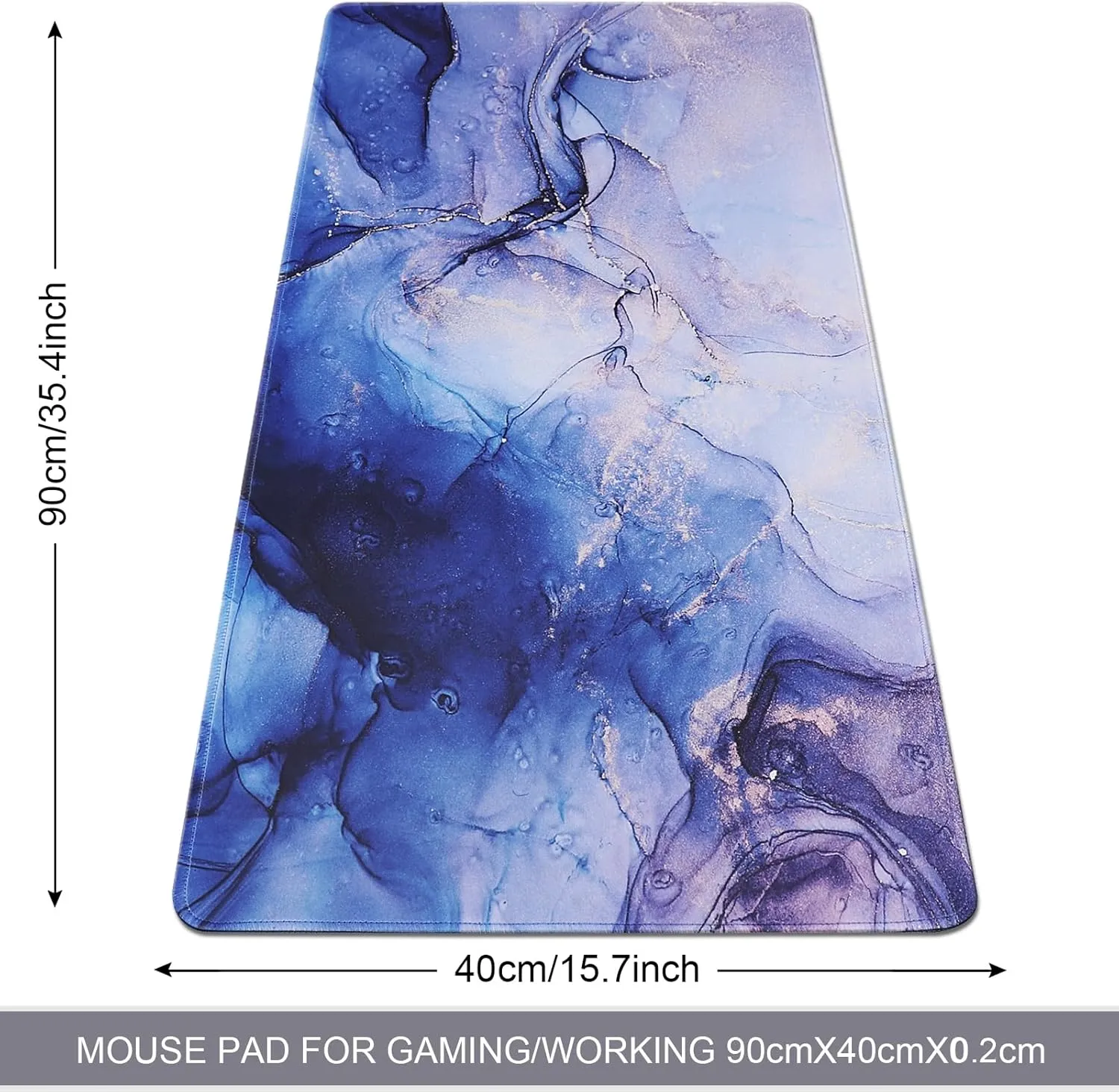 XXL Gaming Mouse Pad 35.4x15.7 Professional Large Mouse Pad & Computer Game Mouse Mat-90x40 Bluesand